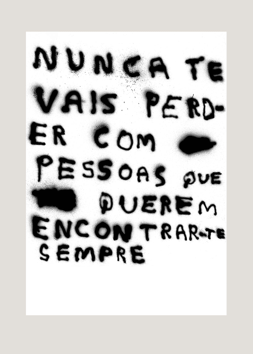 NUNCA TE VAIS PERDER