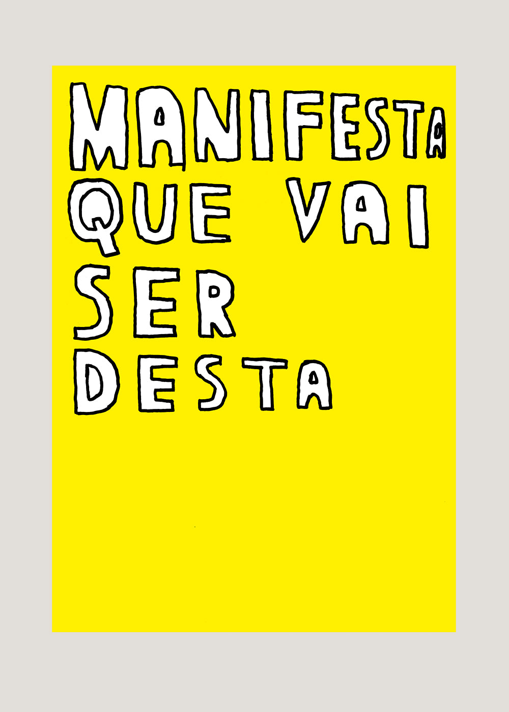 MANIFESTA QUE VAI SER DESTA