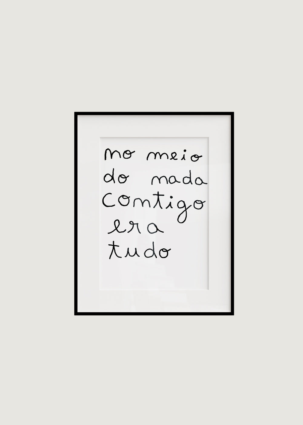 NO MEIO DO NADA CONTIGO ERA TUDO