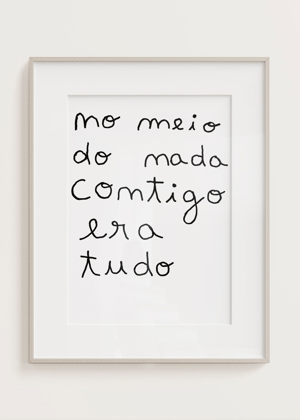 NO MEIO DO NADA CONTIGO ERA TUDO