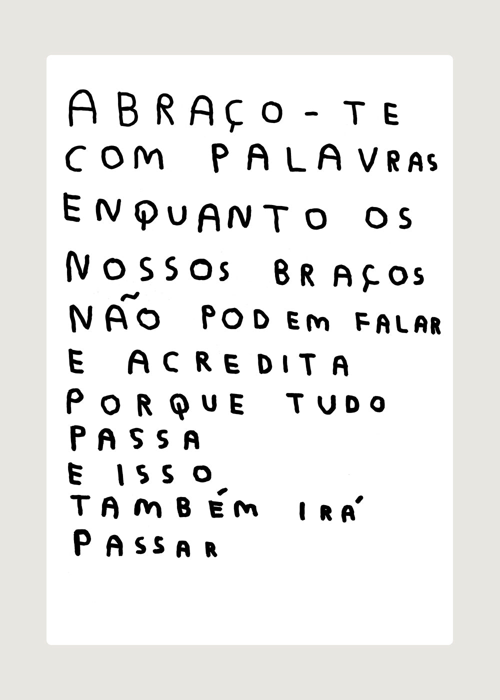 ABRAÇO-TE COM PALAVRAS