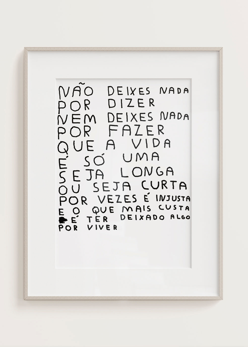 NÃO DEIXES NADA POR DIZER NEM DEIXES NADA POR FAZER