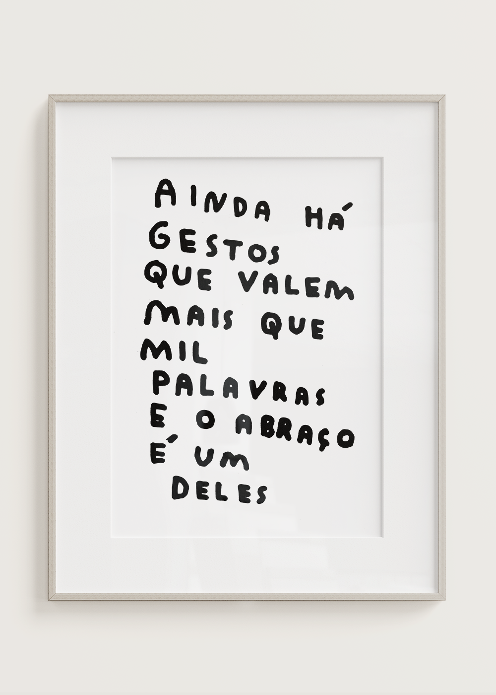 AINDA HÁ GESTOS QUE VALEM MAIS QUE MIL PALAVRAS