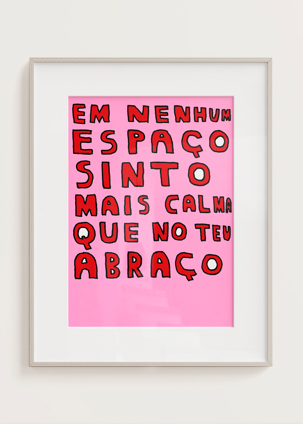 EM NENHUM ESPAÇO SINTO MAIS CALMA