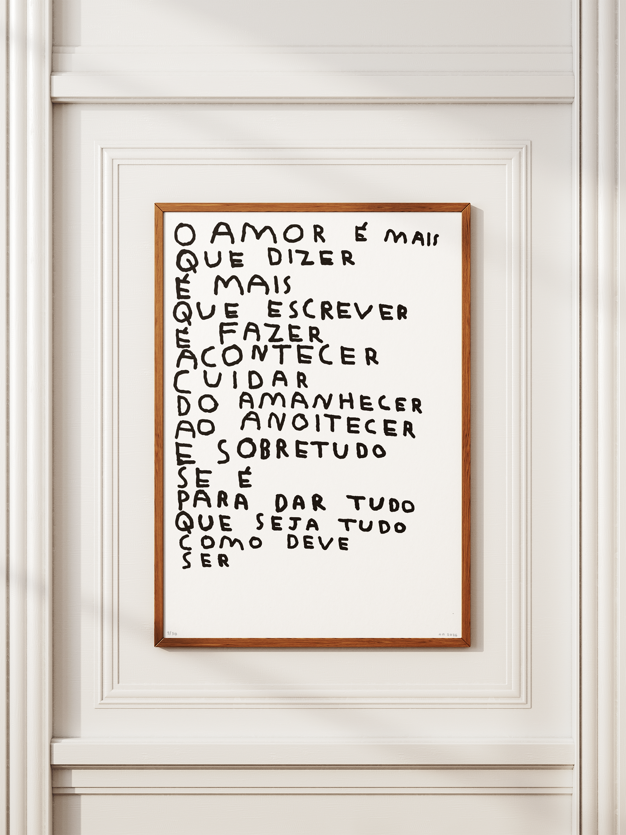 O AMOR É MAIS QUE DIZER