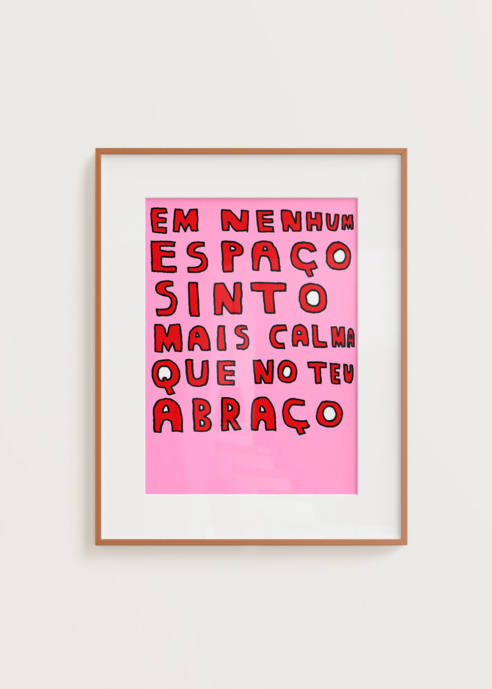 EM NENHUM ESPAÇO SINTO MAIS CALMA