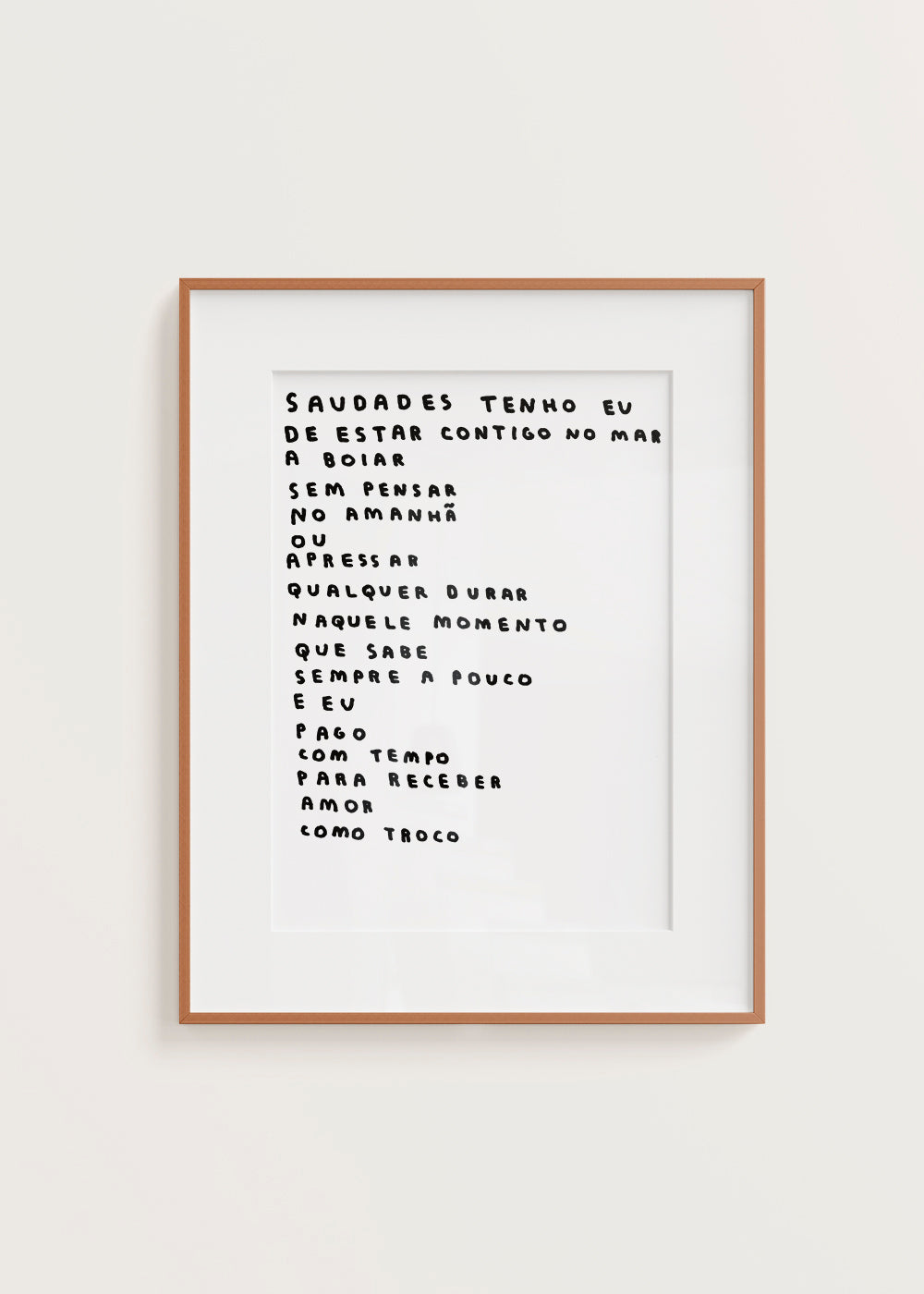 SAUDADES TENHO EU