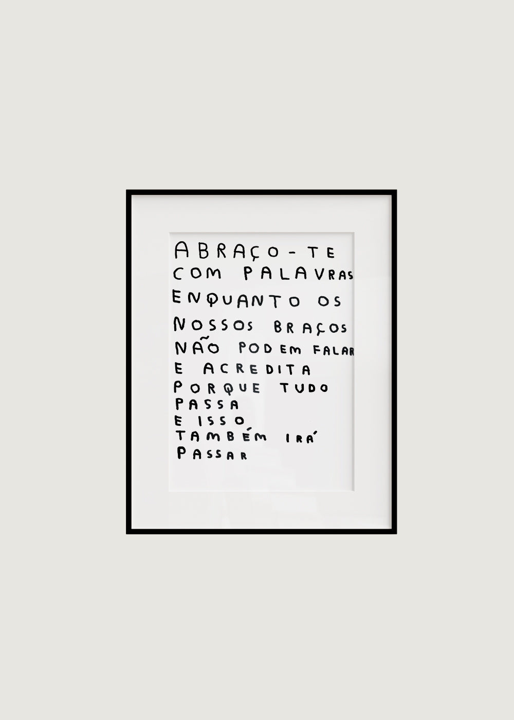 ABRAÇO-TE COM PALAVRAS