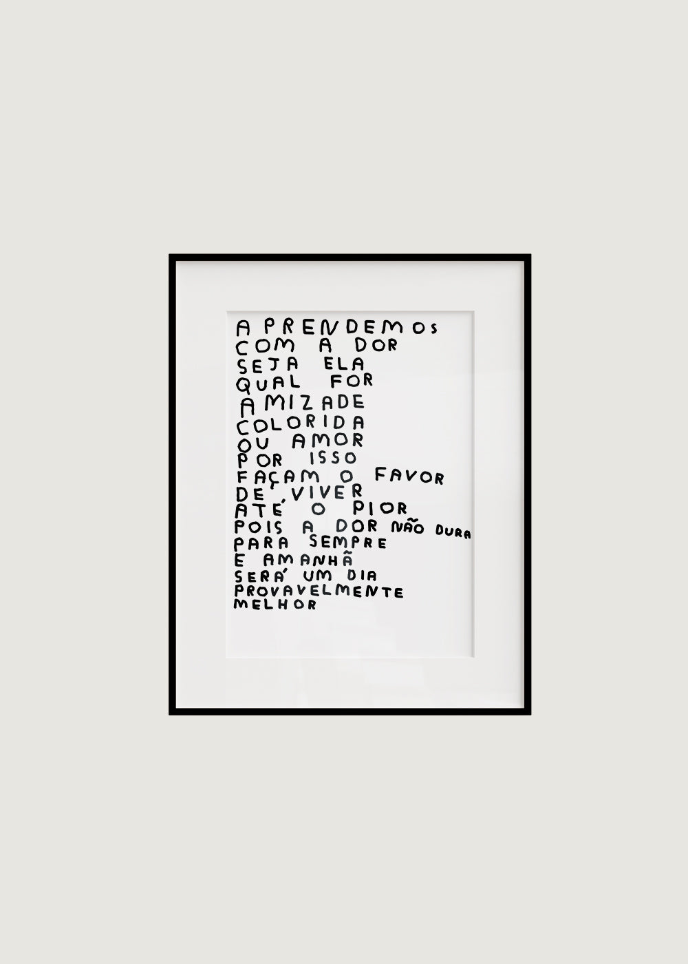 APRENDEMOS COM A DOR