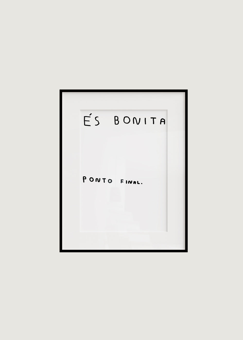 ÉS BONITA PONTO FINAL