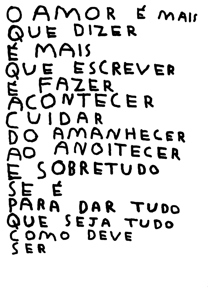 O AMOR É MAIS QUE DIZER