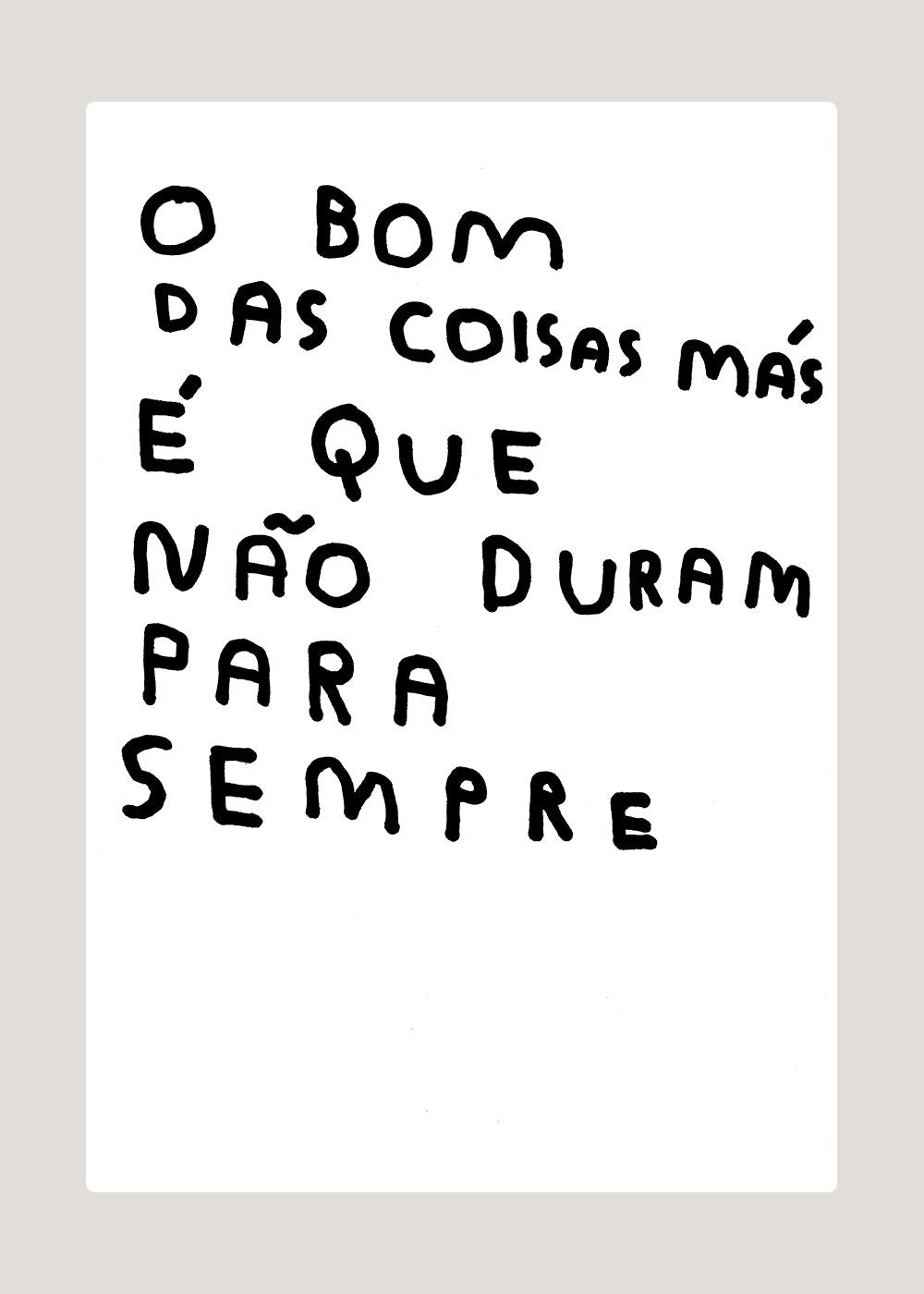 O LADO BOM DAS COISAS MÁS