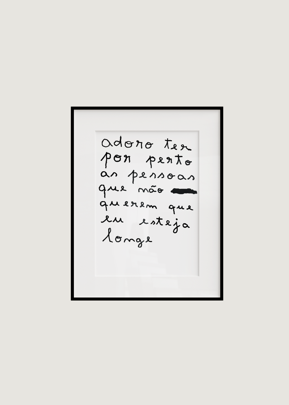 ADORO TER POR PERTO