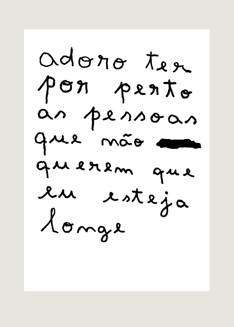 ADORO TER POR PERTO