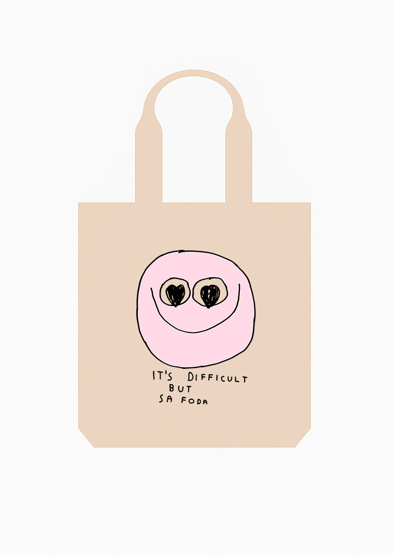 IT'S DIFFICULT TOTEBAG