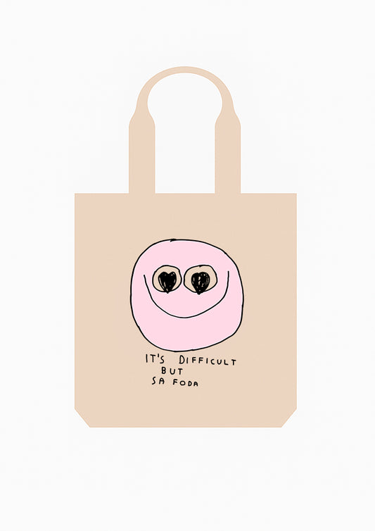 IT'S DIFFICULT TOTEBAG