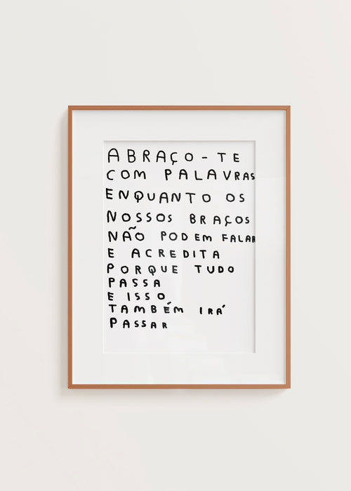 ABRAÇO-TE COM PALAVRAS
