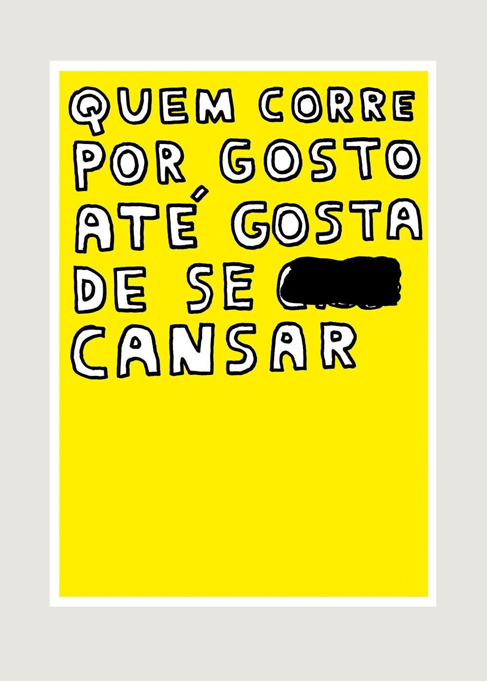 QUEM CORRE POR GOSTO